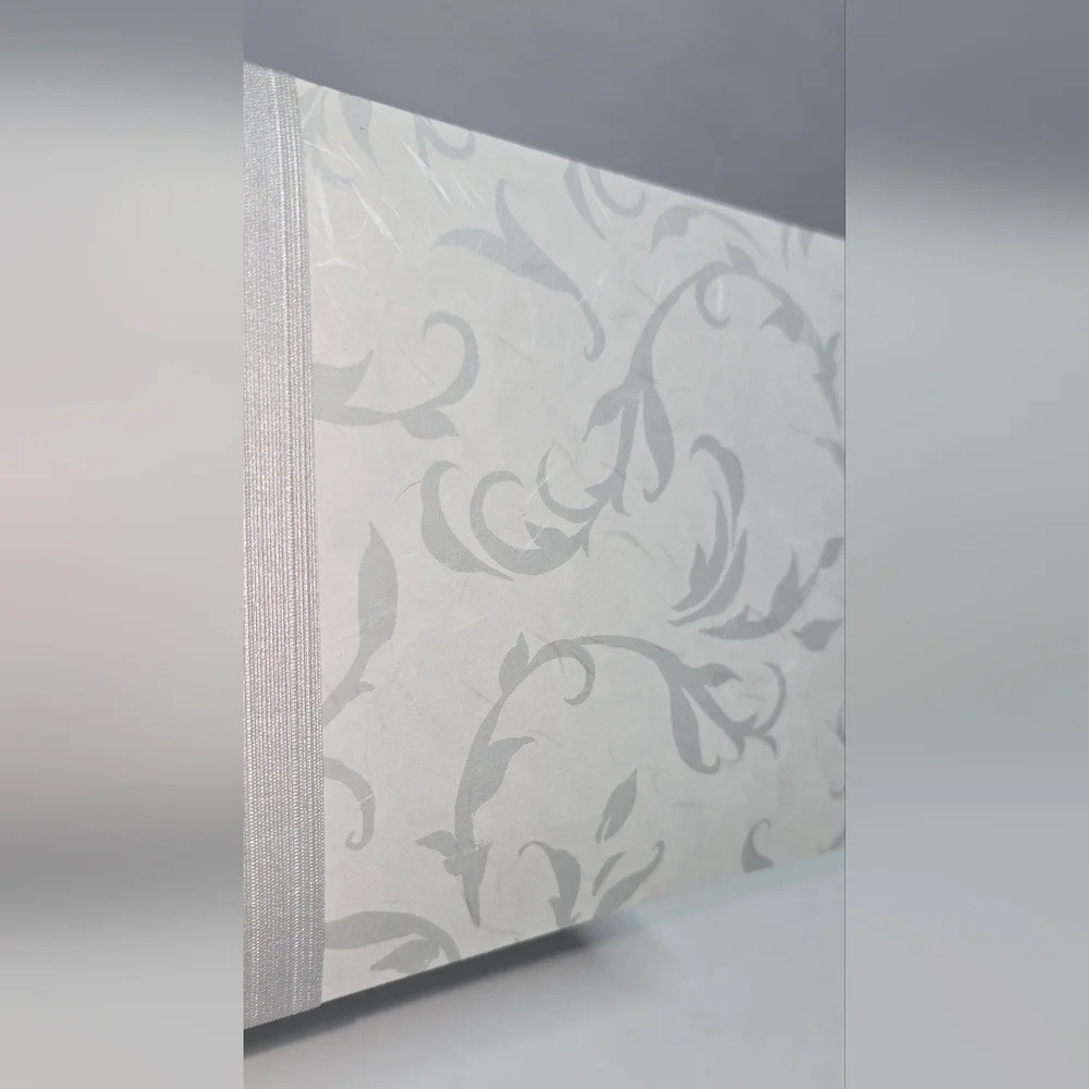 NIB C.R. Gibson White and Silver Wedding Guest Book (7.75
